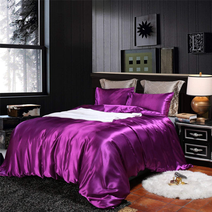 Silk Bedding Set (Get 2 Matching Pillows)